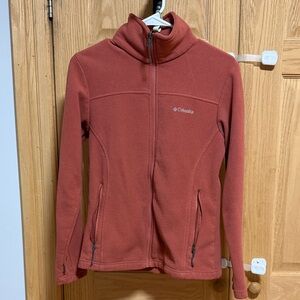 Columbia Women's Zip-Up Fleece Jacket - Rust Red